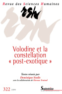 Revue des Sciences Humaines, n°322/avril - juin 2016