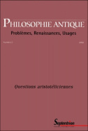 Philosophie Antique n°2 - Questions aristotéliciennes