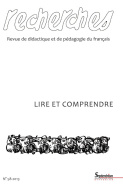 Recherches, n°58/1<sup>er</sup> semestre 2013