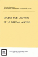 Cripel 1 : Études sur l'Égypte et le Soudan anciens