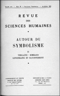 Revue des Sciences Humaines, n°78/avril - juin 1955
