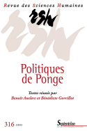 Revue des Sciences Humaines, n°316/octobre - décembre 2014