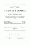 Revue des Sciences Humaines, n°49-50/janvier - juin 1948