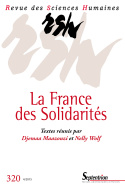 Revue des Sciences Humaines, n°320/octobre - décembre 2015